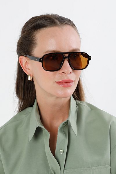 Fulla Moda Sunglasses with Metal Accessory Detail