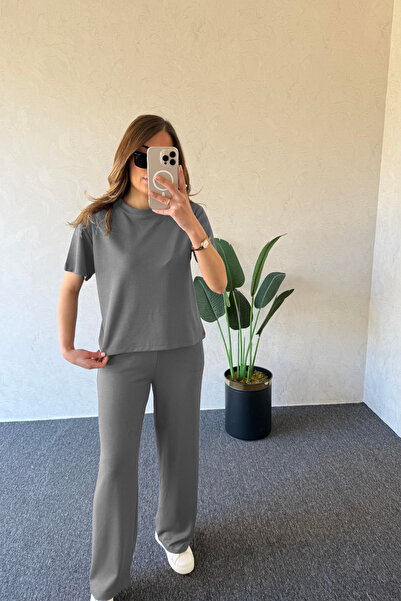 BARLİZ Γυναικείο καλοκαιρινό σετ δύο τεμαχίων με κορδόνια και ισπανική φούστα