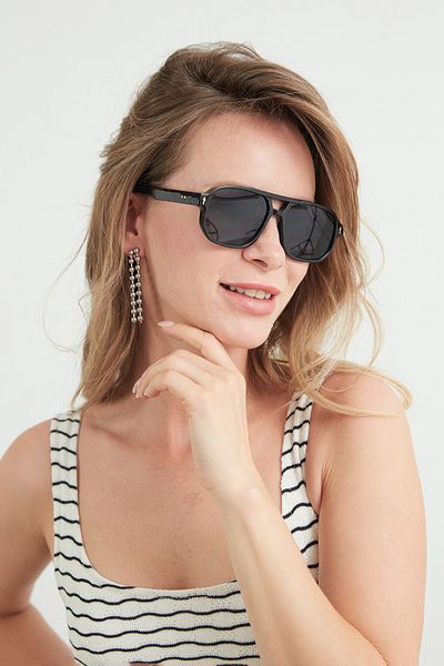 Fulla Moda Sunglasses with Metal Accessory Detail