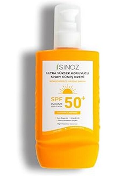 Genel Markalar Sioz Spf 50 Ultra Yüksek Koruyucu Vücut Güeş Kremi Sprey 200 M...