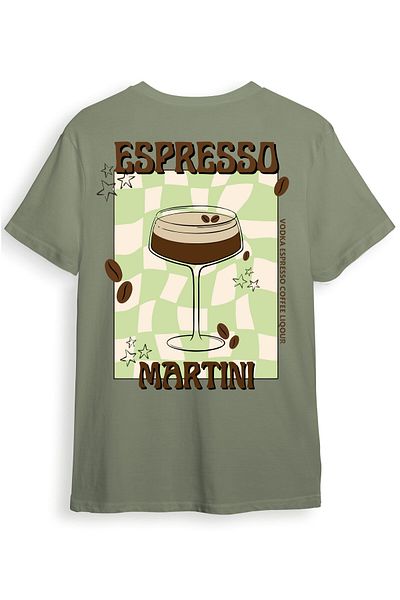 beloved.co Espresso Martini Coffee Cocktail Design 100% Cotton Regular Fit T-Shirt
