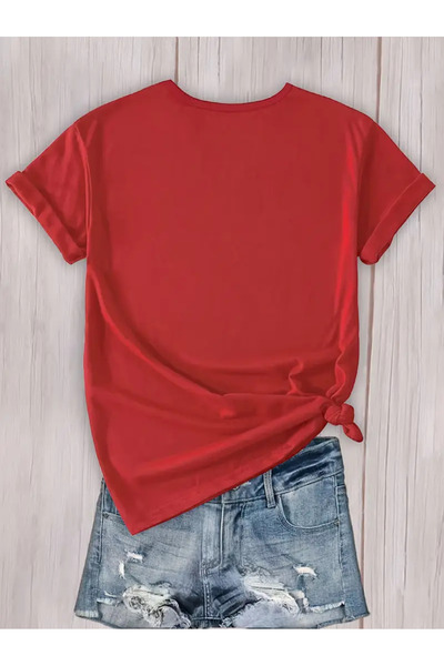 HOFFNUNG Red Heart and Fingers t Shirt Oversize