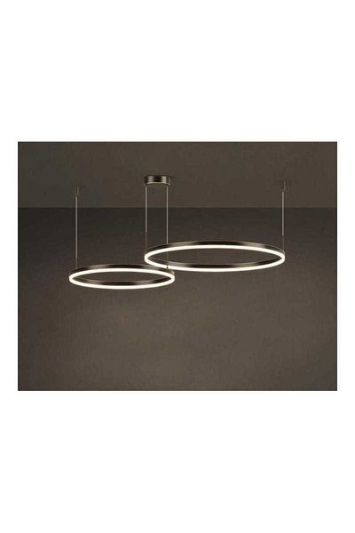 Sueva Brown Led Chandelier 2 Lights 60cm 40cm With 2.4g Wifi Remote Control Light/cold/warm/neutral