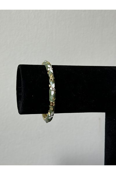 Beloria Mineli Stone Khaki Steel Bracelet