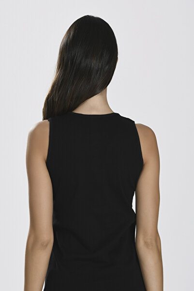 NBB 2" Women's Wide Strap Lace Detailed V-Neck Ribbed Tank Top 2 Pieces