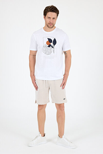 Rodi Men's Crew Neck Printed T-Shirt – 100% Cotton – Comfortable and Stylish Short Sleeve Men's T-Shirt 0009