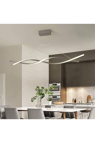 LightPlanet Lustra LED 60W Minimalist cu Telecomanda wifi 2.4G lumina/rece/calda/neutra intensitate reglabila