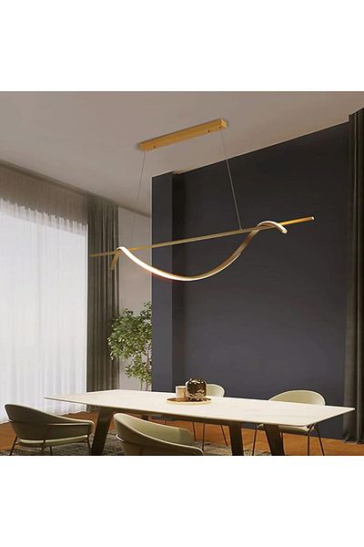LightPlanet Minimalist 30w Led Chandelier With 2.4g Wifi Remote Control. Light/cold/warm/neutral Intensity