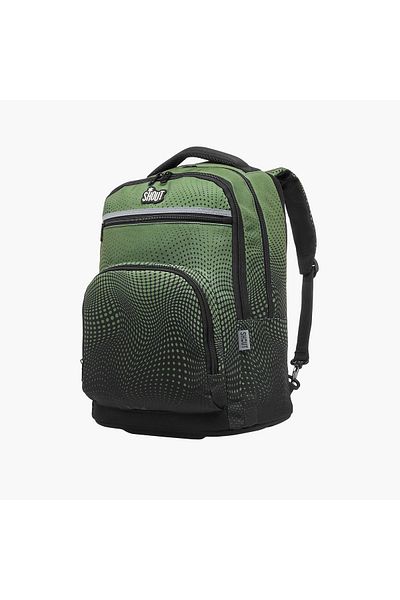 Shout Printed Backpack with Zip Closure and Adjustable Strap - 32x20x45 cm