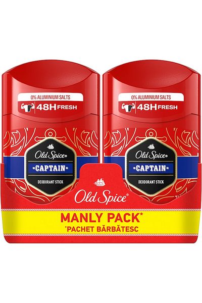 Old Spice Set 2 x Deodorant Stick Old Spice Captain, 2 x 50 ml