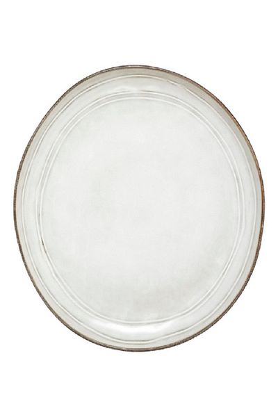 Secret de Gourmet Sandstone Flower Dinner Plate Grey 26cm