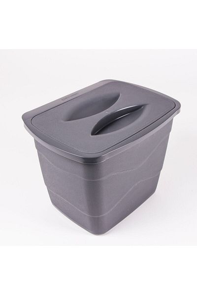 Dükkanönü Ντουλάπα Decobella Anthracite Πρακτικός κάδος απορριμμάτων με καπάκι