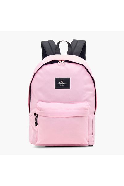 Pepe Jeans Aris 18-inch Solid Backpack with Adjustable Straps and Zip Closure - 32x45x15 cms