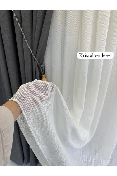 Beautiful TÜL PERDE KALIN KUMAŞ KIRIŞMAZ ÜTÜ İSTEMEZ 1/3 SIK PİLELİ BORU PİLE AĞIR GRAMAJLI