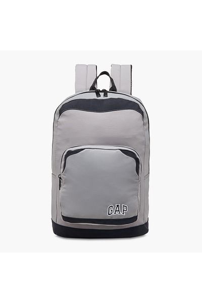 GAP 18-inch Logo Print Backpack with Adjustable Straps and Zip Closure - 45x30x16 cms
