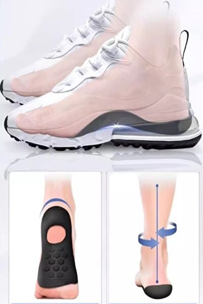 hayret sepeti "Adımlarınıza Destek Topuklarınıza Konfor Esnek Düz Taban Düzeltici Topuk Yastığı ileGün Boyu destek