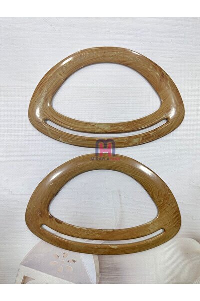 miraylahobi Bambu Görünümlü Plastik Çanta Sapı M5 1 Çift 20 cm