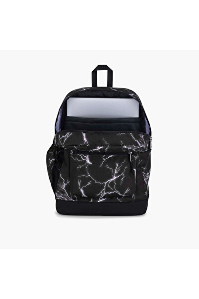 Jansport Jansport Electric Bolt Print Backpack with Adjustable Straps and Zip Closure - 76.2x38x33 cms