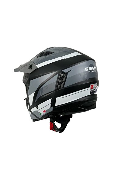 Sway MOTOTEZ SWAY X1 TRAK MODÜLER MOTOSİKLET KASKI