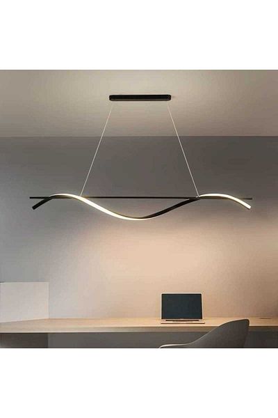 Sueva Minimalist 30w Led Chandelier With 2.4g Wifi Remote Control, Light/cold/warm/neutral, Intensity