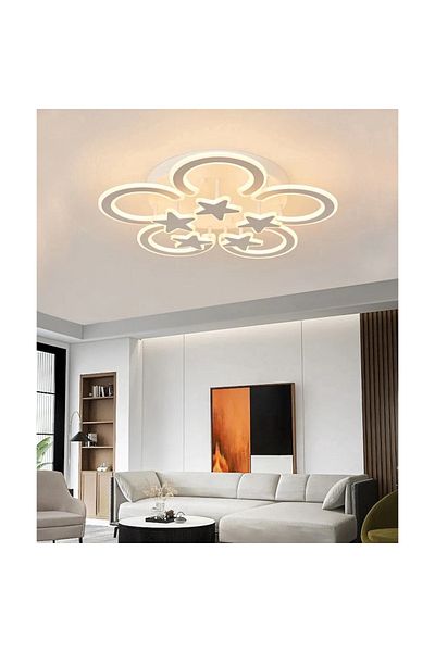 Sueva LED Star Chandelier With 2.4G Wifi Remote Control Light/Cold/Warm/Neutral Adjustable Intensity