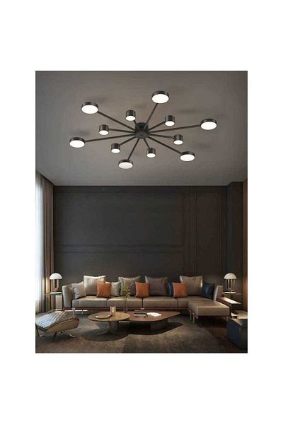 Sueva Led Chandelier With Remote Control D100cm Wifi 2.4g With Light/cold/warm/neutral Intensity