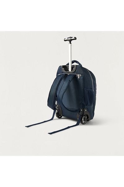 United Colors of Benetton UCB Solid 18-inch Trolley Backpack with Retractable Handle - 30x16x46 cms