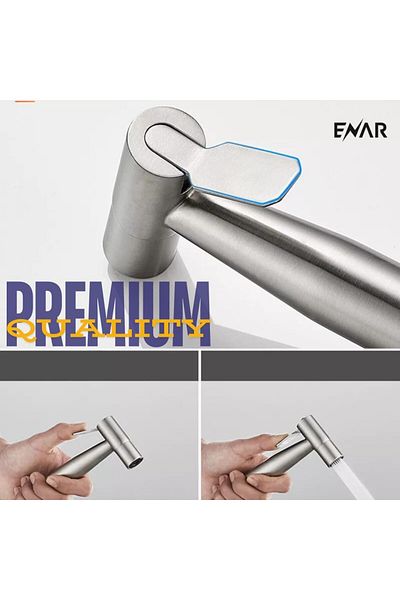 TARAZ AL ADHA Stainless Steel Handheld Bidet Sprayer for Toilet, Cloth, Bathroom