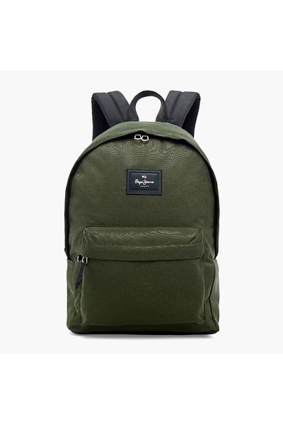 Pepe Jeans Aris 18-inch Solid Backpack with Adjustable Straps and Zip Closure - 32x45x15 cms