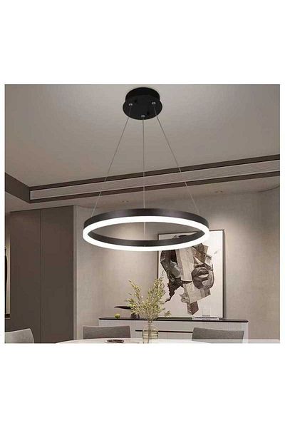 LightPlanet Minimalist Ring Led Chandelier, 2.4g Wifi Remote Control Brown Light/cold/warm/neutral Adjustable