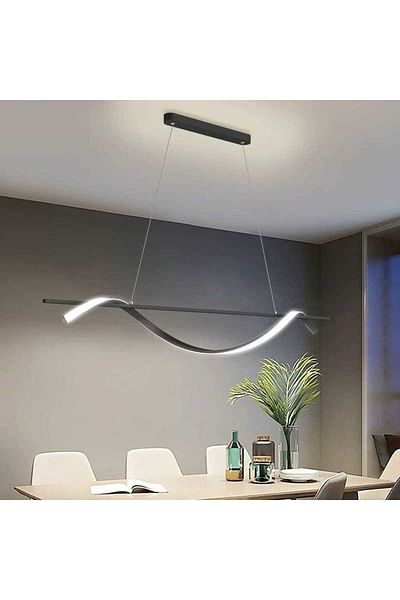 Sueva Minimalist 30w Led Chandelier With 2.4g Wifi Remote Control, Light/cold/warm/neutral, Intensity