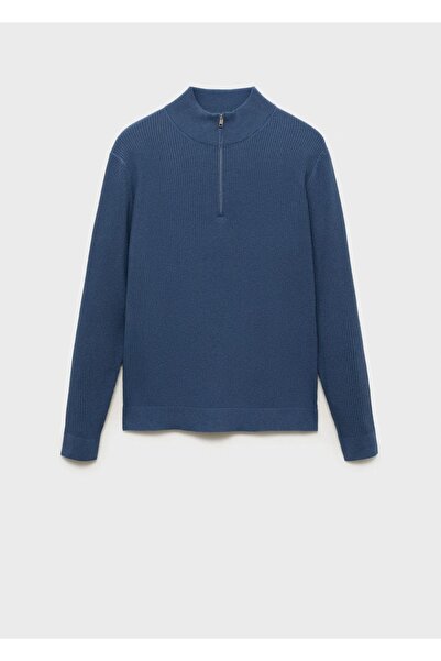 MANGO Man Ribana fermuarlı yaka kazak