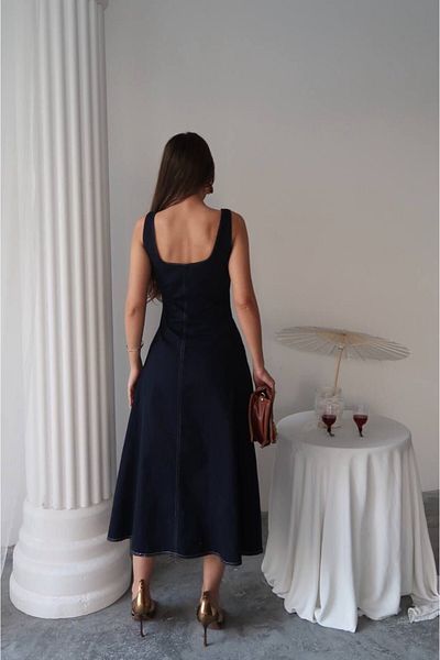 ELİSA Double Stitched Gabardine Dress