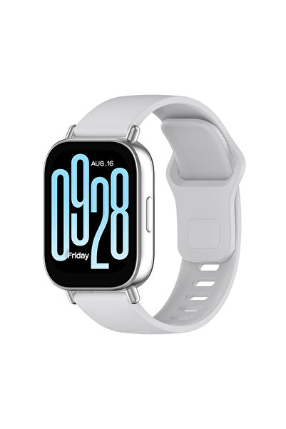 Mobicas سلك سيليكون كلاسيكي رمادي متوافق مع ساعة شاومي ريدمي 5 أكتيف