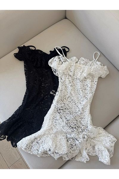 Zoom Butik Lace bikini top dress