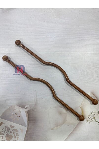 miraylahobi Bambu Görünümlü Plastik Çanta Sapı M13 1 Çift 34 cm