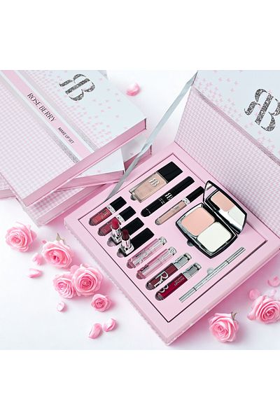 roseberry Rose Berry Make Up Set | طقم مكياج روز بيري (لإطلالة متكاملة)