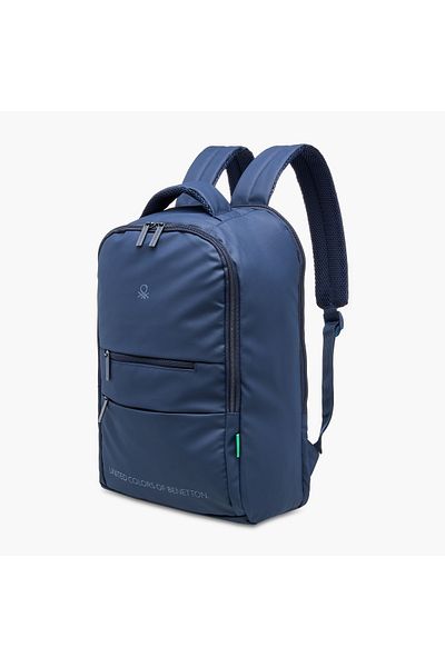 United Colors of Benetton UCB 18-inch Solid Backpack with Adjustable Straps and Zip Closure - 44x30x16 cms
