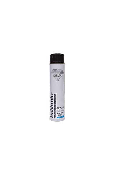 BRILLIANTE ACRYLIC SPRAY PAINT GLOSSY BLACK (RAL 9005) 600 ml BRILLIANTE