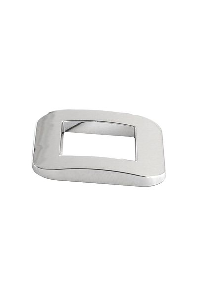 Mega Drive 3D Car Ornament. Letter O. 26 Mm. Chrome