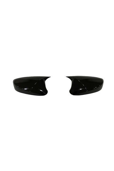 CED AUTO TRADE Capace oglinda compatibile cu Hyundai Elantra 2021->, Negru lucios BATMAN style