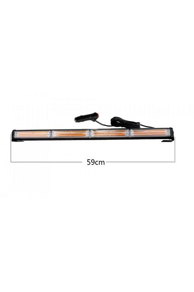 CED AUTO TRADE Bara stroboscopica Girofar LED, 59 cm, 12-24V, 72W, 9 Ðœoduri de Iluminare