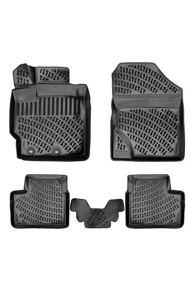 Umbrella UMBRELLA RUBBER CAR MATS SET FOR TOYOTA YARIS XP90 II 2005-2013