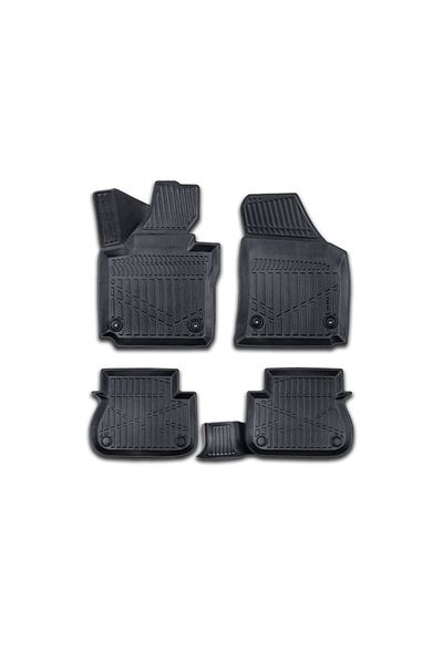 CED AUTO TRADE Set covorase auto cauciuc VW CADDY 2015-2020, forma tavita 3D