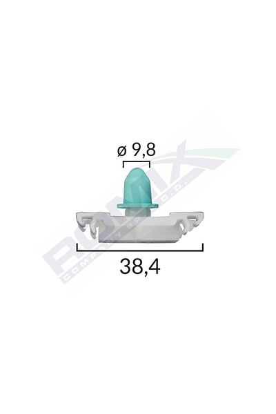ROMİX Clips Fixare Elemente Exterioare Pentru Vw - Alb Set 10 Buc