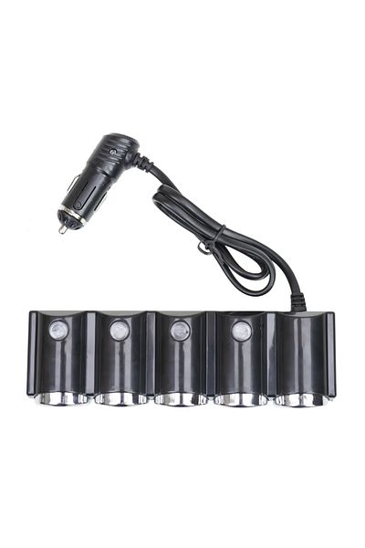 PNI INCARCATOR AUTO PNI LIGHTER 04 CU 4 IESIRI BRICHETA 12V/24V SI 2 IESIRI USB (1A), INDICATOR LED