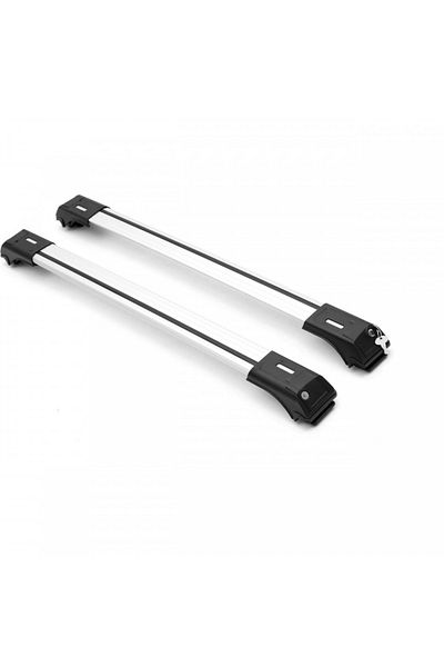 CED AUTO TRADE Set of 2 crossbars compatible with DACIA DUSTER 2014-2017, Silver color