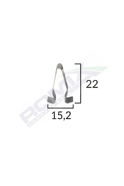 ROMİX Clema Metalica Montaj Pentru Grup Vag 15.2X22Mm Set 10 Buc