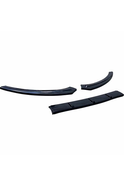 CED AUTO TRADE Prelungire bara fata compatibila VW SCIROCCO 2008-2017, negru lucios, 3 piese
