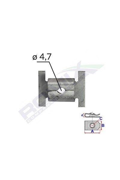 ROMİX Mounting Socket 12 X 14 For Screw 4.7 Set of 10 Pieces